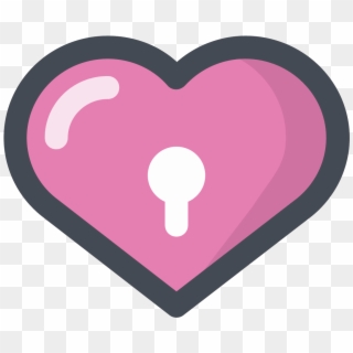 Pink Heart Icon - Love Icon Png Pink, Transparent Png