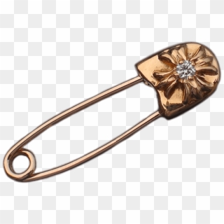 Decorated Safety Pin - Chrome Hearts Gold Safety Pin, HD Png Download