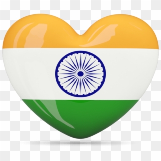Heart Icon Illustration Of Flag Of India - Flag Of India Heart, HD Png Download