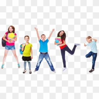 Middle School Kids Png Pluspng - Excited Students, Transparent Png