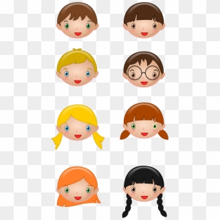 This Free Icons Png Design Of Kids Faces, Transparent Png