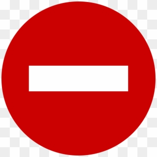 Road Sign No Entry - No Entry Sign Icon, HD Png Download