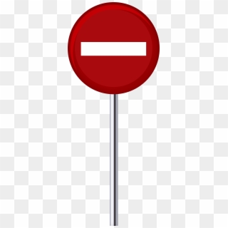 No Entry Traffic Sign Png Clip Art - Traffic Signs Clip Art, Transparent Png
