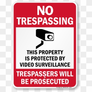 No Trespassing Sign Png Picture - No Trespassing Signs, Transparent Png