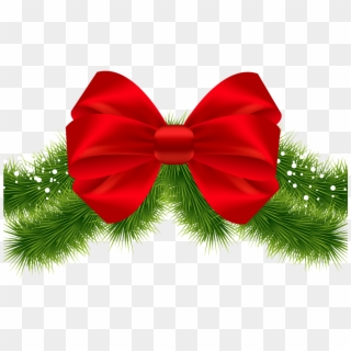 Christmas Bow Tie Png Transparent Library Techflourish - Christmas Ribbon Transparent Background, Png Download