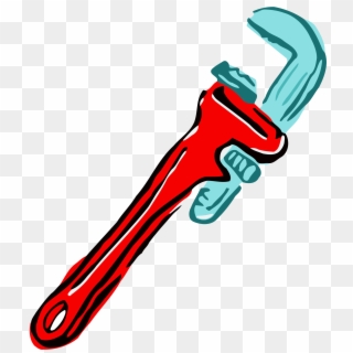 This Free Icons Png Design Of Roughly Drawn Pipe Wrench, Transparent Png
