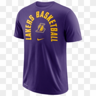 Men's Nike Nba Los Angeles Lakers Arch Wordmark Logo - Lebron Lakers T Shirt, HD Png Download