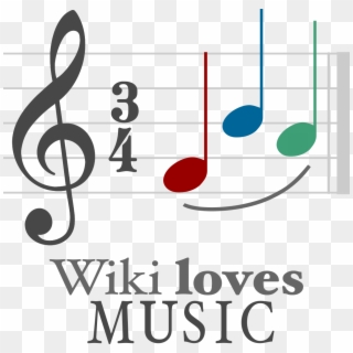Logo Wiki Loves Music - Musical Symbol G Clef, HD Png Download