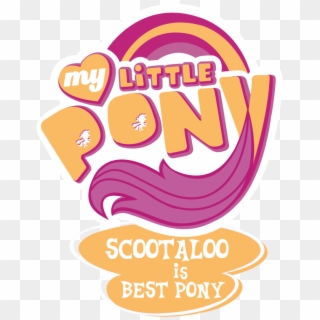 My Little Pony Logo Png - My Little Pony Scootaloo Is Best Pony, Transparent Png