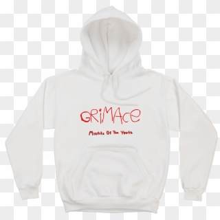 Grimace-misfits Of The Youth Hoodie/white - Adidas White Hoodie Youth, HD Png Download