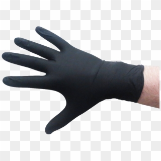 Transparent Gloves Food Safe Transparent & Png Clipart - Black Glove Hand Png, Png Download