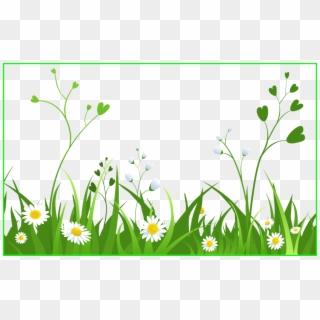 Svg Library Download Inspiring Grass Outline Border - Daisy Background Png Clipart, Transparent Png