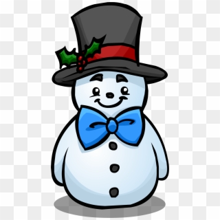 Top Club Penguin Wiki - Snowman With Top Hat, HD Png Download