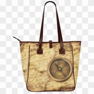 Compass Old Map Classic Tote Bag - Ship Navigation Background, HD Png Download
