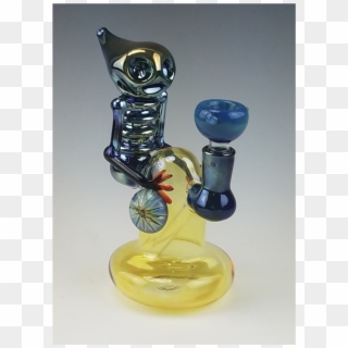 Alien Banger Hanger Pyrex Water Pipe By Mile High Glass - Figurine, HD Png Download