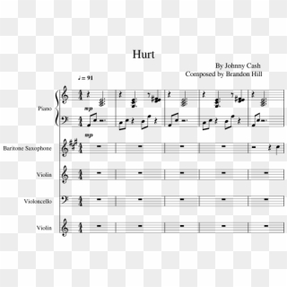 Hurt Sheet Music Composed By Joseph Davis 1 Of 10 Pages - Sheet Music, HD Png Download