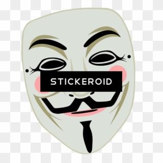 Vendetta Mask Queen Duvet , Png Download - Guy Fawkes Mask Art, Transparent Png