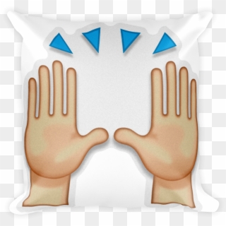 Person Raising Both Hands In Celebration - Praise Hands Emoji Png, Transparent Png