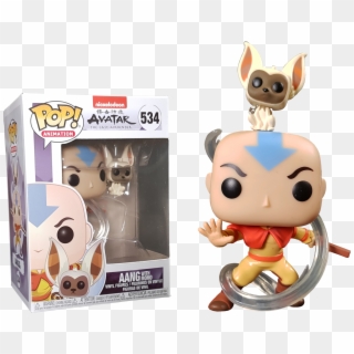 The Last Airbender - Funko Pop Aang With Momo, HD Png Download