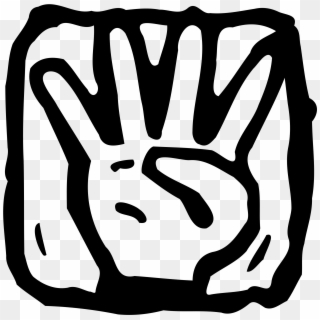 Fingers Clipart Five Finger - West Coast Hand Emoji, HD Png Download
