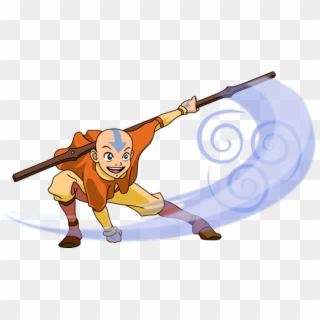 Avatar Aang White Background , Png Download - Anime The Last Airbender Poster, Transparent Png