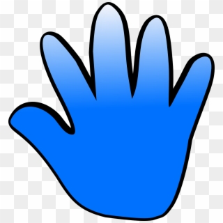 Fingers Palm Blue Hand Stop Png Image - Bàn Tay Màu Xanh, Transparent Png