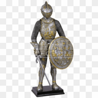 Parade Armor With Sword And Shield - Statue, HD Png Download