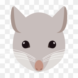 Rodent Clipart Mouse Head - Head Of Rat Clip Art, HD Png Download