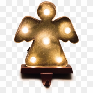 48 Marquee Led Lighted Angel Christmas Stocking Holder, HD Png Download
