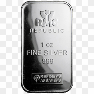 This Rmc 1oz Silver Bar Is A Smaller Sized Bar Allowing - Silver, HD Png Download