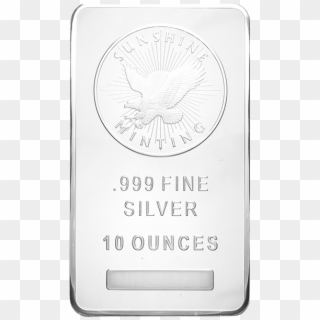 10 Oz Silver Bar Sunshine Mint - Silver, HD Png Download