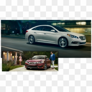 2017 Hyundai Sonata Vs - Hyundai Sonata Vs Ford Fusion, HD Png Download