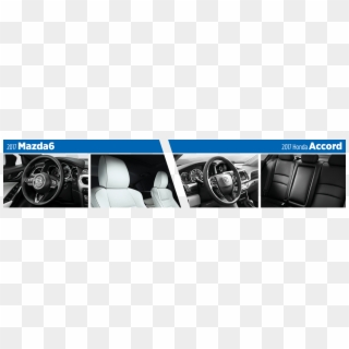 Compare The 2017 Mazda6 Vs Honda Accord Models Interior - Steering Wheel, HD Png Download