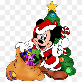 Mix Family Renders Png Mickey Mouse Xmas - Mickey Mouse Christmas Tree Cartoon, Transparent Png