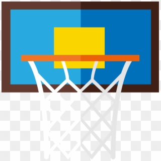 Basketball Court Cartoon - Basketball, HD Png Download