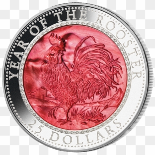 Cook Islands 2017 25$ Lunar - Rooster 2017 Coin, HD Png Download