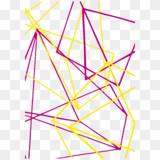 Lines Pink Yellow - Triangle, HD Png Download