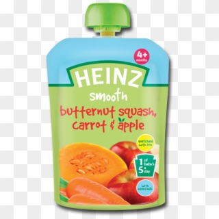 Heinz Butternut Squash, Carrot & Apple Pouch 100g - Juicebox, HD Png Download