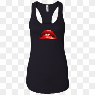 Rocky Horror Picture Show Lips Ladies Ideal Racerback - Higher Further Faster Shirt Women, HD Png Download