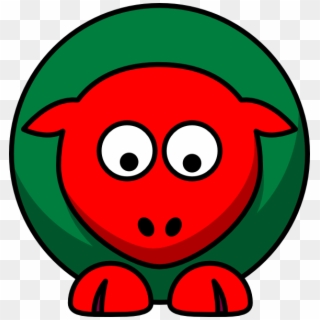 Red Green Toned Looking Down Png - Gnu Clip Art, Transparent Png