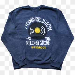 Record Store Crewneck - Long-sleeved T-shirt, HD Png Download