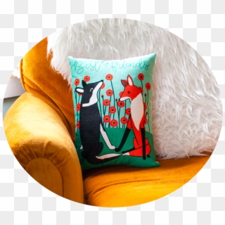 Best Friends Velvet Throw Pillow , Png Download, Transparent Png