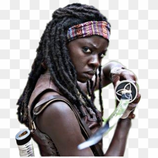 #twd #michonne - Danai Gurira The Walking Dead Season 3, HD Png Download