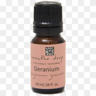 Breathe Deep Geranium Essential Oil - Glass Bottle, HD Png Download
