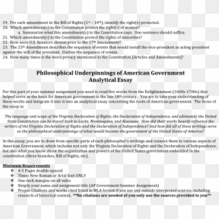 American Government Essay Analysis On The Bill Of Rights - Ideal Application, HD Png Download