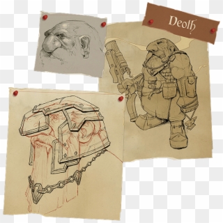 Dwarves Concept Bible2 - Sketch, HD Png Download