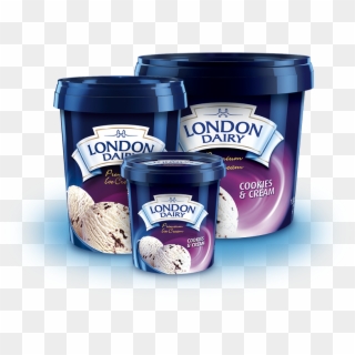 Experience The Temptation Of Pieces Of Chocolate Cream - London Dairy Ice Cream Size, HD Png Download
