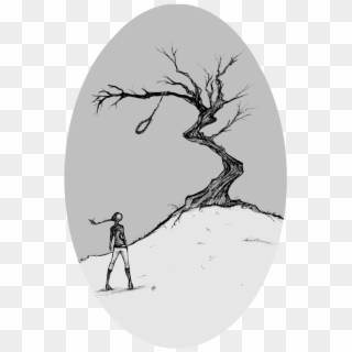 The Hanging Tree - Rope Hanging From Tree Drawing, HD Png Download