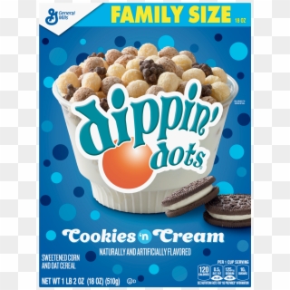 Dippin Dots Cookies & Cream Flavored Cereal Family - Dippin Dots Cereal, HD Png Download