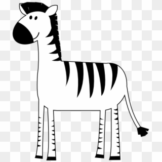 Colorful Animal Zebra 555px 34 - Simple Zebra Clipart Black And White, HD Png Download